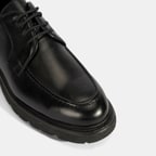 Erkek Siyah Deri Günlük Ayakkabı