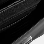 Erkek Siyah Deri Postacı Çantası