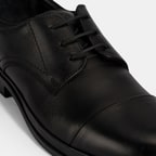 Erkek Siyah DesaComfort Bağcıklı Deri Ayakkabı