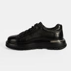 Erkek Siyah DesaComfort Bağcıklı Deri Günlük Ayakkabı