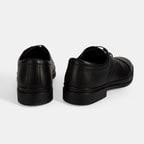 Erkek Siyah DesaComfort Bağcıklı Deri Ayakkabı