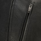 Erkek Siyah Eskitme Deri Mont