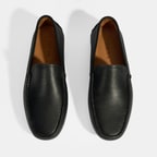 Erkek Siyah Slip-On Deri Loafer