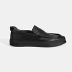 Erkek Siyah Slip-On Deri Loafer