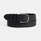 Erkek Siyah Spor Deri Kemer