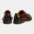 Erkek Taba Bağcıklı Deri Klasik Ayakkabı