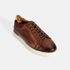 Erkek Taba Bağcıklı Günlük Deri Ayakkabı