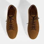 Erkek Taba Deri Bağcıklı Günlük Ayakkabı