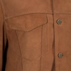 Erkek Taba Gömlek Yaka Süet Ceket