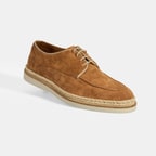 Erkek Taba Örgü Detaylı Bağcıklı Günlük Ayakkabı