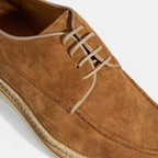 Erkek Taba Örgü Detaylı Bağcıklı Günlük Ayakkabı