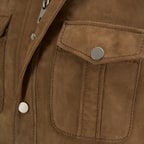 Erkek Taba Uzun Kollu Gömlek Yaka Süet Ceket