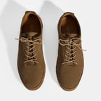 Erkek Vizon Bağcıklı Deri Ayakkabı