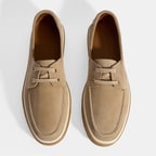 Erkek Vizon Bağcıklı Süet Günlük Ayakkabı