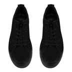 Estevan Siyah Erkek Nubuk Deri Günlük Ayakkabı