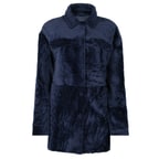 Etenia Mavi Kadın Kürk Ceket