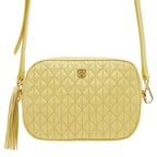 Ethan Sarı Kadın Deri Omuz Çantası