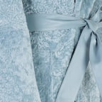 Evalyse Mavi Kadın Çift Taraflı Kürk Kaban