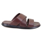 Evelin Kahve Erkek Deri Terlik