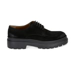 Fabian Siyah Erkek Süet Deri Günlük Ayakkabı