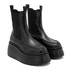 Fatmir Siyah Kadın Deri Bot