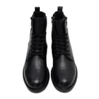 Fausta Siyah Erkek Deri Bot