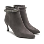 Fear Gri Kadın Topuklu Bot
