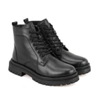 Fenris Siyah Kadın Fermuarlı Deri Bot