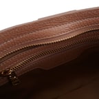 Frances Kahve Kadın Deri Omuz Çantası