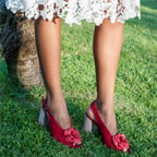 Freya Kadın Süet Topuklu Sandalet