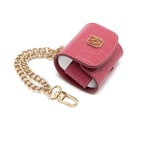 Fuşya Zincir Detaylı Deri Airpods Pro Kılıfı