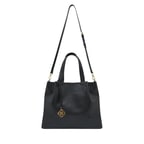 Galena Siyah Kadın Deri El Çantası