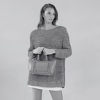 Garten Siyah Kadın Deri El Çantası