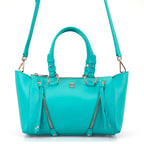 Garten Turkuaz Kadın Deri El Çantası