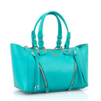 Garten Turkuaz Kadın Deri El Çantası