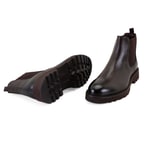 Gaven Kahve Erkek Lastikli Deri Chelsea Bot