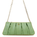 Geranie Yeşil Kadın Zincir Detaylı Deri Omuz Çantası