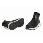 Gillian Siyah Kadın DesaComfort Fermuarlı Deri Bot