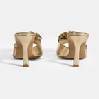 Glowen Gold Aksesuar Detaylı Kadın Topuklu Terlik