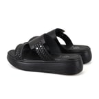 Gretta Siyah Kadın Dolgu Topuklu Deri Terlik