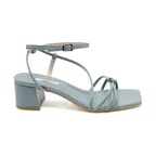 Gri Anthea Kadın Deri Sandalet