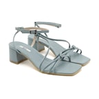 Gri Anthea Kadın Deri Sandalet