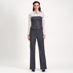 Gri Çizgili Kadın Büstiyer