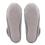 Gri Kadın Fluffy Yünlü Patik