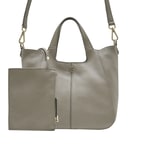 Gri Lauren Kadın Deri Omuz Askılı Çanta