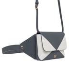 Gri Rose Kadın Deri Bel Çantası