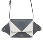 Gri Rose Kadın Deri Bel Çantası