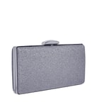 Gümüş Daisy Zincir Detaylı Kadın Gece Çantası