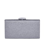 Gümüş Daisy Zincir Detaylı Kadın Gece Çantası