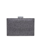 Gümüş Grass Zincir Detaylı Kadın Gece Çantası